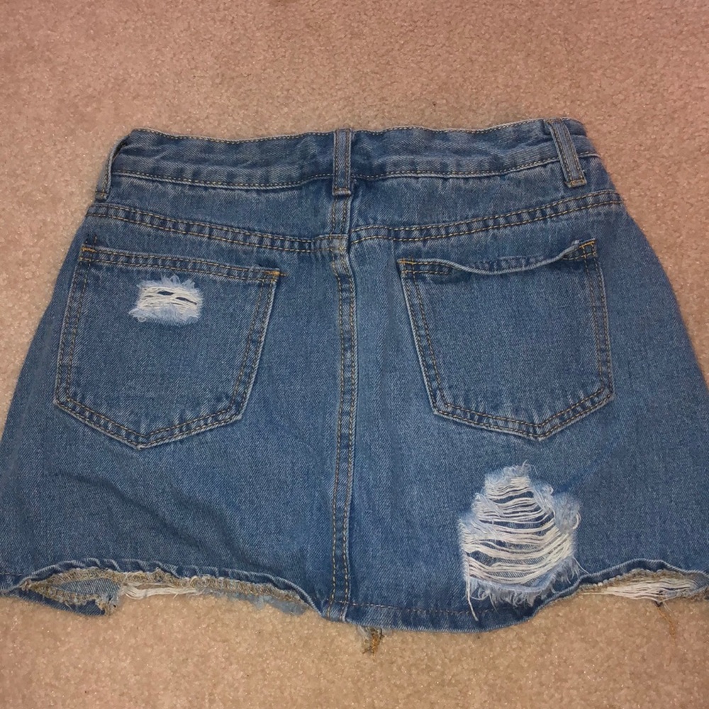 Distressed Skort - Picture 2 of 2